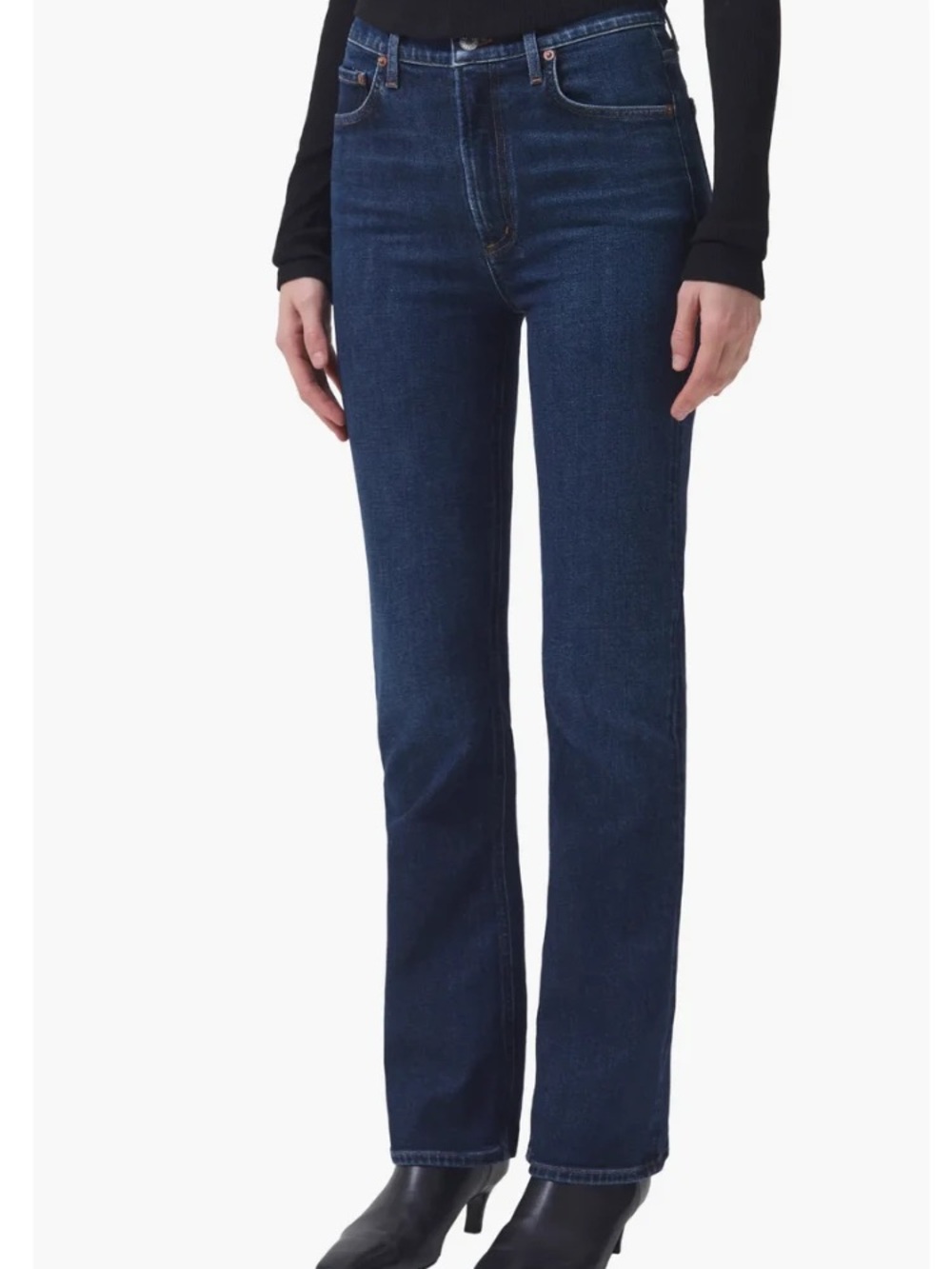 Agolde Women's Dark Indigo Boot-Cut Jeans